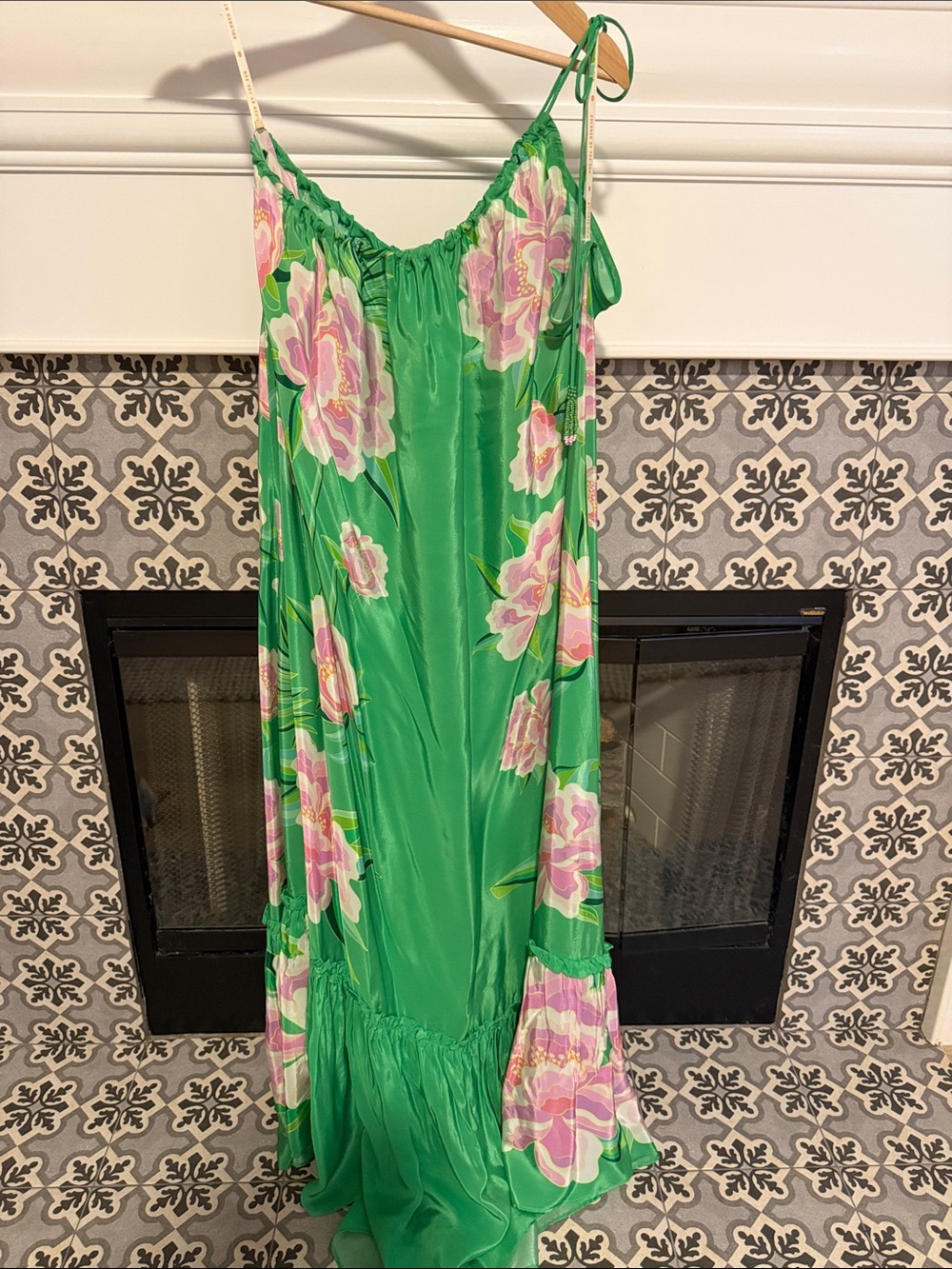 FARM Rio Floral Vibing Green Maxi Dress NWT NEW - Picture 5 of 8